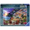 Ravensburger Jigsaw Puzzle - Landscape of Positano, Italy - 1000 Pieces - Finished Size: 70x50cm - Item Number: 12000057 - European Scenery