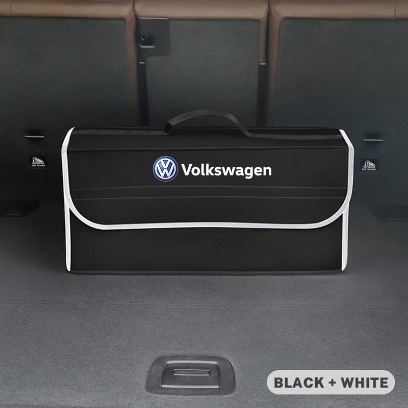 Valve Stems Caps VW Car Interior Organizer Box Foldable Felt Cloth Storage Bag For Volkswagen Polo Golf GTI CC Tiguan Arteon Pas zw4
