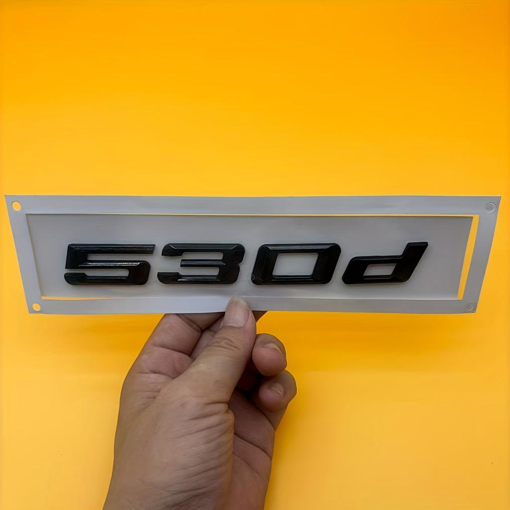 1Pc 3D 325d 330d 525d 530d Emblem Car Rear Trunk Emblem Badge for 3series 5series Accessories Car Accessories Car Modification Car Modification Parts