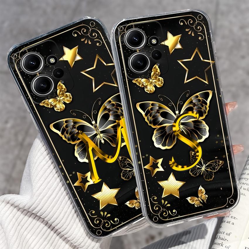 For Redmi Note 12 11 11T Pro Plus 12S 12 Turbo 11S 11SE 5 Plus 5A Pro Phone Cases Star Letters Soft Transparent Silicone Lightweight Back Covers Shell