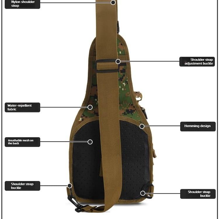 Men's Outdoor Multifunctional Chest Bag Crossbody Bag