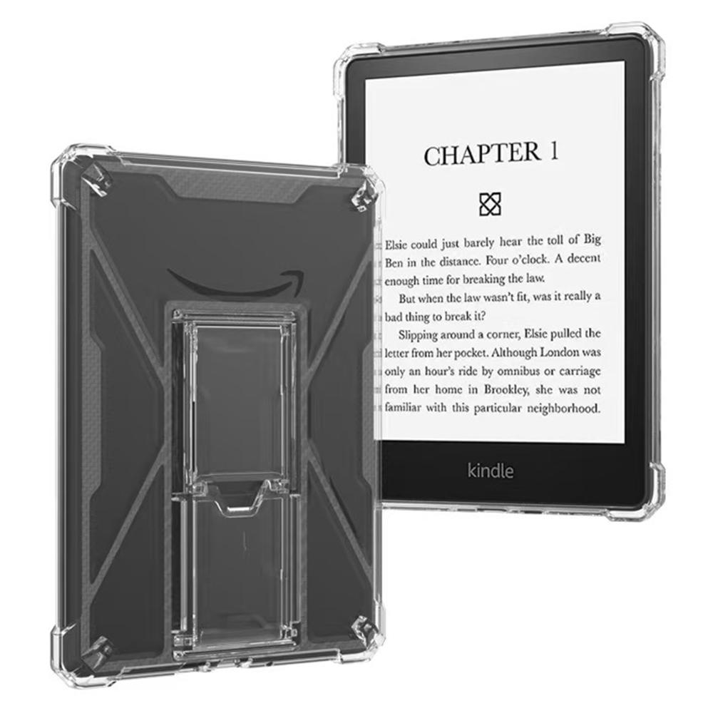 Clear Case For Amazon Kindle Paperwhite 3 (2015)/2 (2015)/1 (2015) Kickstand Shockproof TPU+PC Tablet Cover with Pen Slot