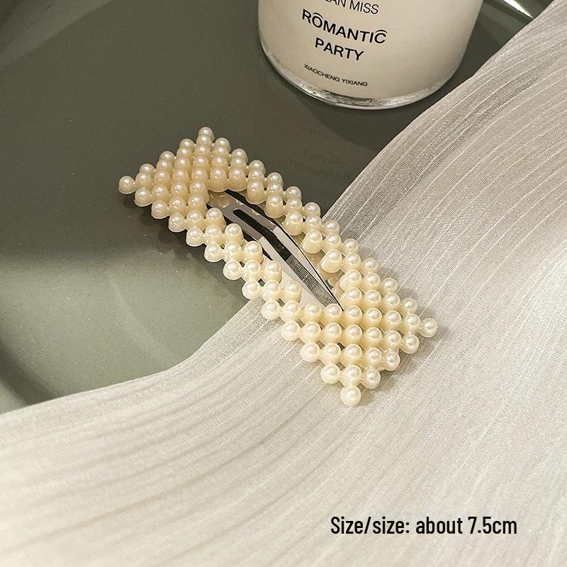 Korean Pearl Hairpin - Trendy Side Clip for Women and Girls