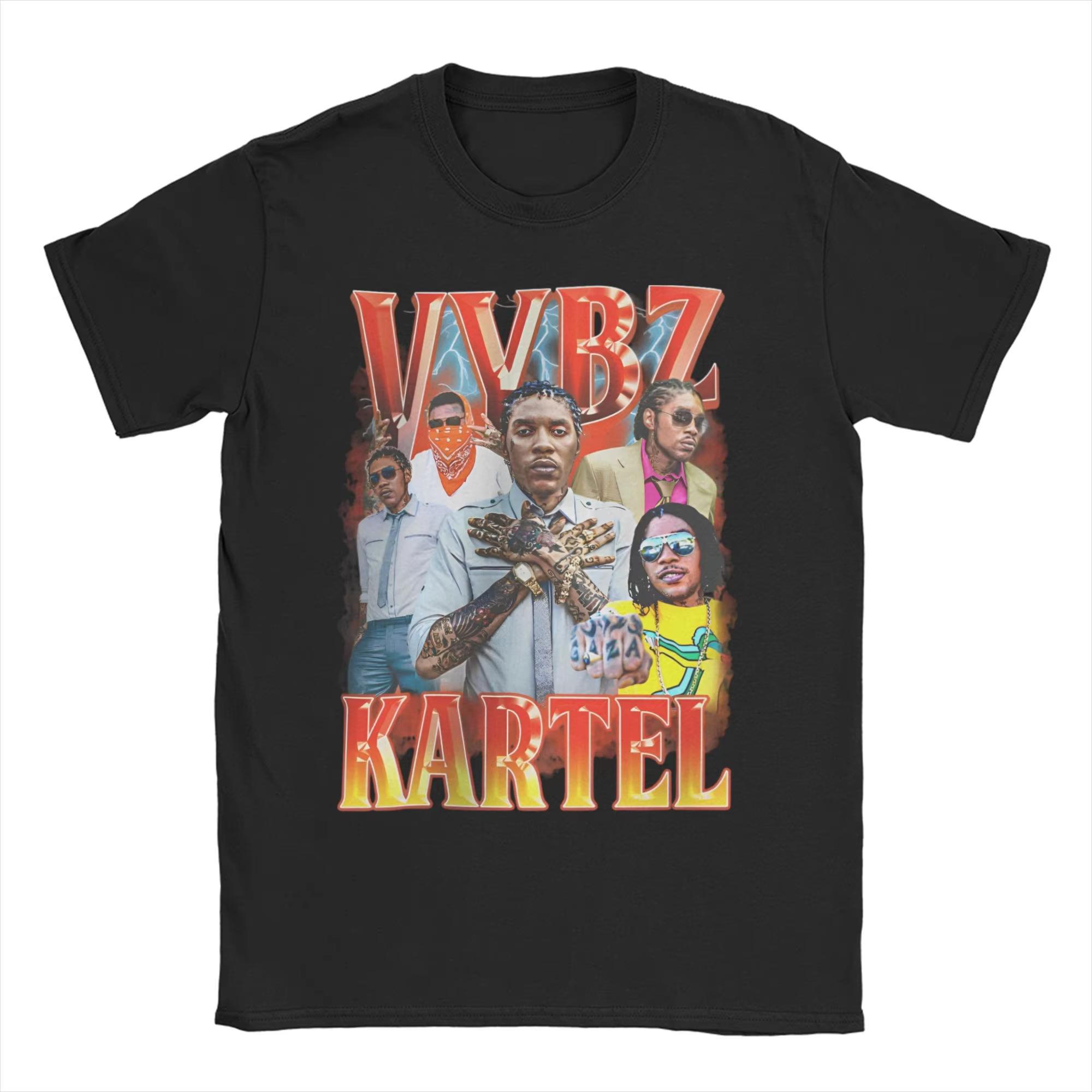 

Rapper Vybz Kartel T-Shirt Summer 100 Cotton T-Shirts for Man Novelty Printed Tshirt Short-Sleeved Funny Top Tees 2026 Fashio... 5XL
