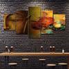 HD Print Modular 5 PiecesBuddhism Meditation Posters Canvas Painting Art Modern Home Decor for Living Room Wall Picture No Frame