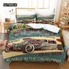Cartoon Sports Car Bedding Set Duvet Cover Set 3d Bedding Digital Printing Bed Linen Queen Size Bedding Set Fashion Design