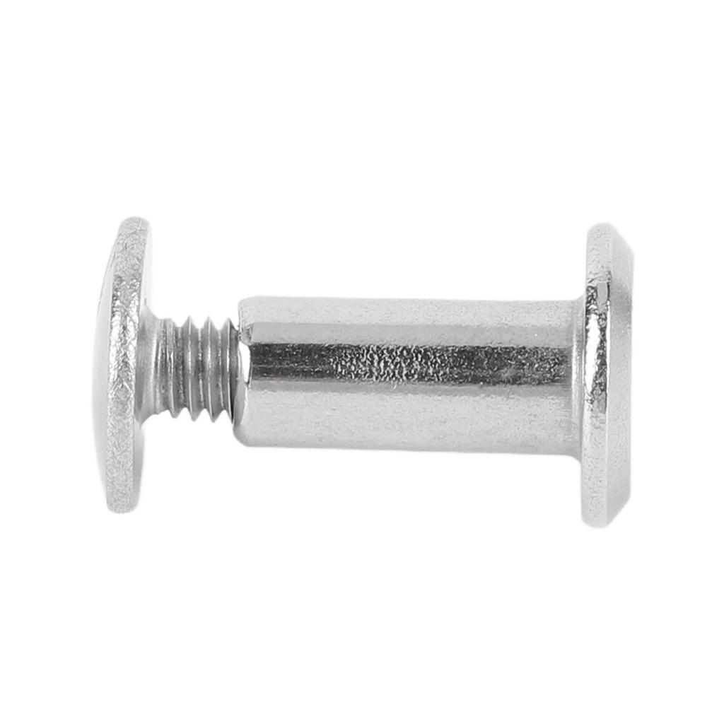 100 Sets Rivet and Screw M2.5 Stainless Steel Flat Round Hd Rivet Studs for Clothing Decoration Lther Crafts