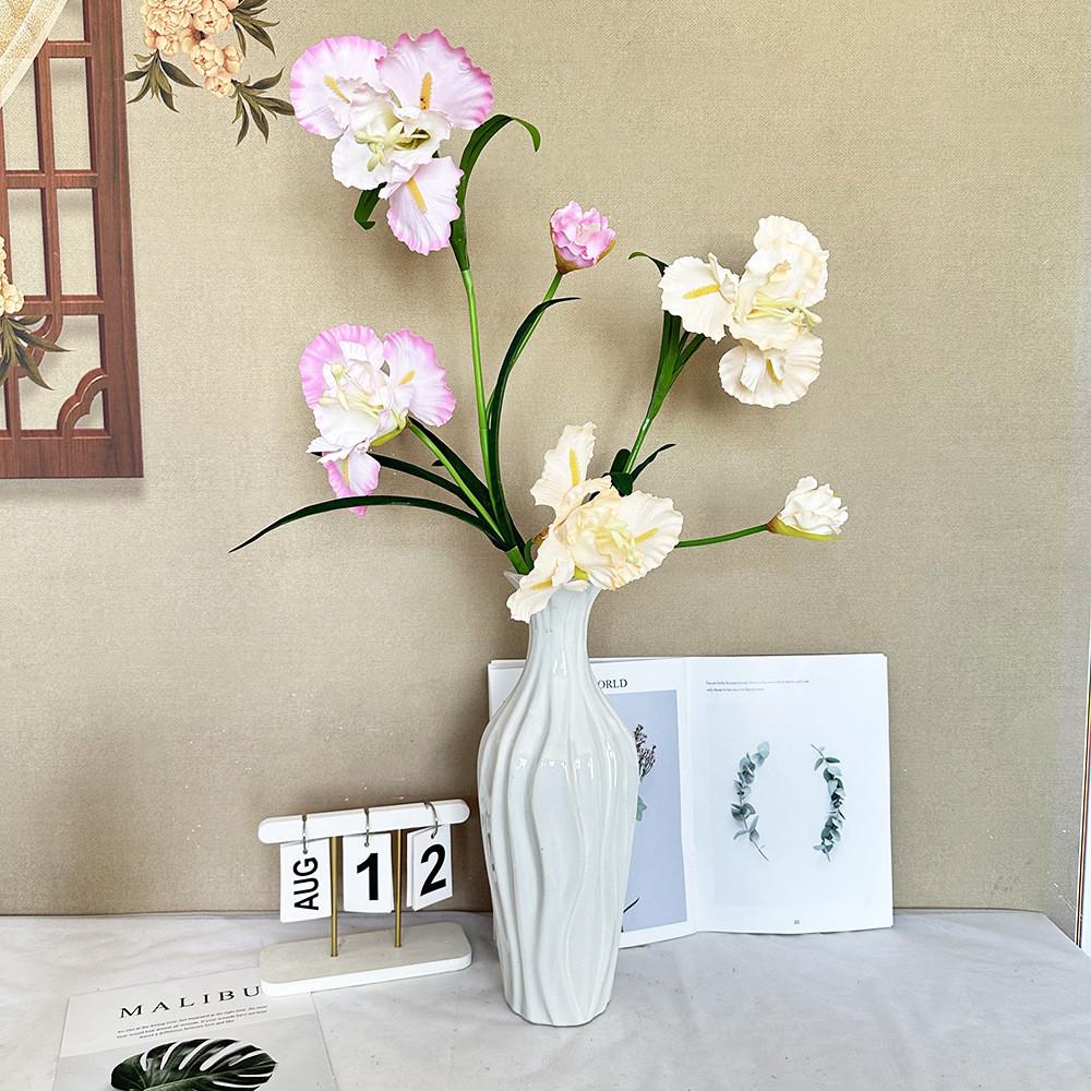 Artificial Iris Flower Wedding Hotel Restaurant Desktop Decoration Ornament Room
