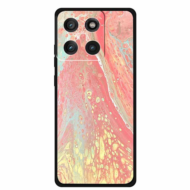 For Moto Edge 60 Pro Case XT2507-1 Coque Multi Colored Marble Pattern Soft Silicon Back Cover for Motorola Edge 60 Pro 5G Bumper