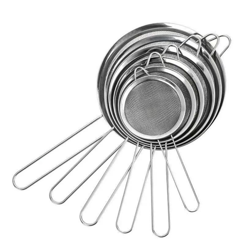 Large Stainless Steel Kitchen Colander for Noodles, Dumplings, Juice, Soy Milk, and Oil Straining