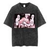 Vintage Washed Anime The Summer Hikaru Died Yoshiki Graphic T-shirt Men Women Printed Tee Summer Casual Fashion Clothing Tops Streetwear