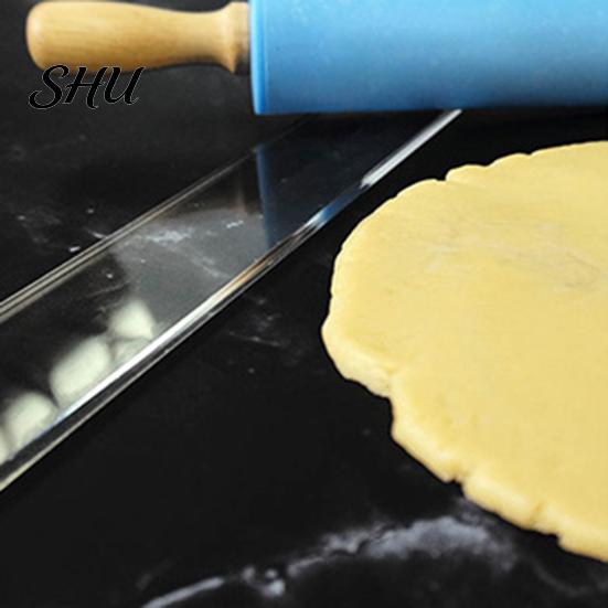 Nudelholz-Führung 2 Stück Wiederverwendbar Lebensmittelqualität Hitzebeständig Teigstreifen Acryl Messwaage Dickemesser Haushaltsbedarf