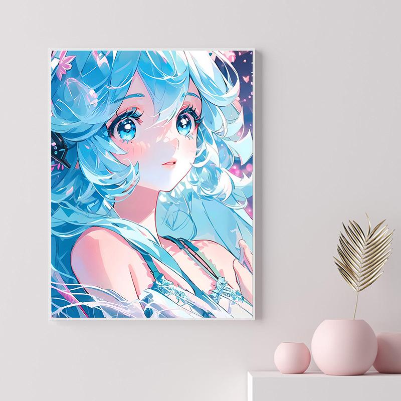 40X50Cm Diamond Painting Large Size Diamond Sticker Bedroom Living Room Decorative Painting With Photo Frame