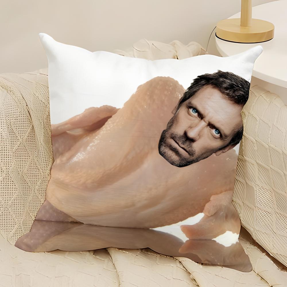 Funny House Rat Meme Pillow Case Natural Linen DoubleSided Printing Sofa Home Decor Cushion Cover