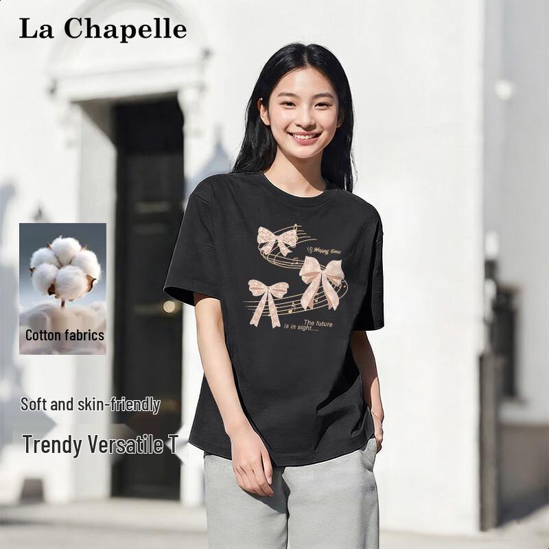 La Chapelle Women s Gentle Style Loose Short Sleeve T-Shirt XL