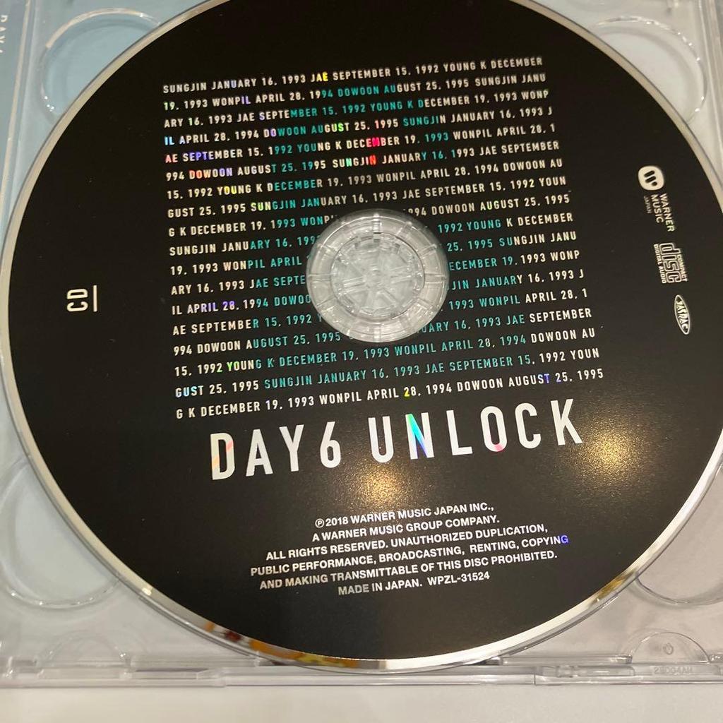 [USED] DAY6 JAPAN 1st ALBUM "UNLOCK" First Press Limited Edition