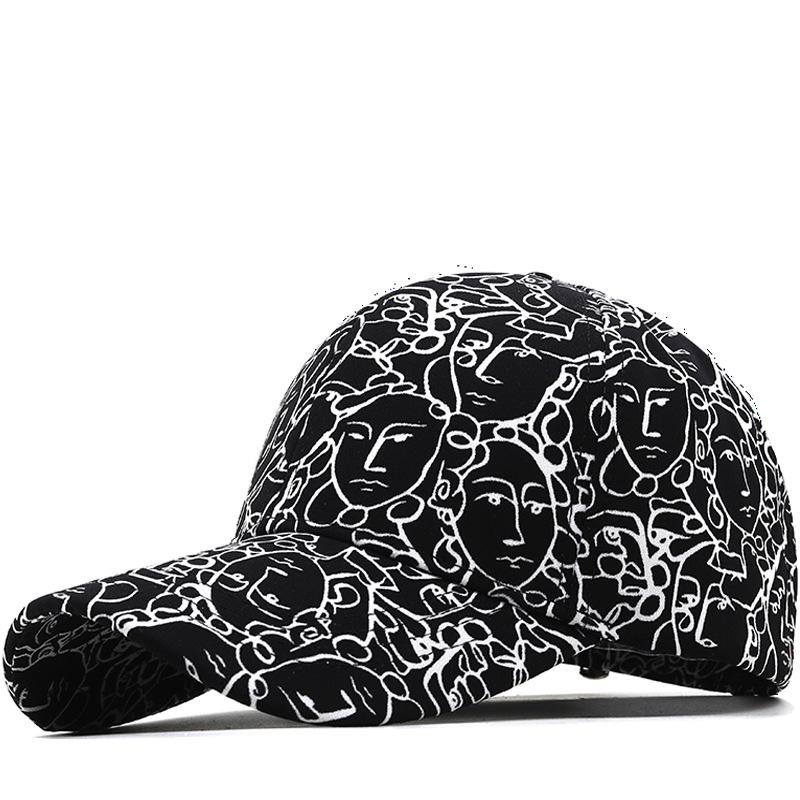 Cotton New Cartoon Avatar Chinese Style Baseball Cap Printed Cap Neutral Outdoor Fishing Visor