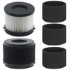 A74G-49-90-0160, 49-90-1951 Filters for Milwaukee Compact Vacuum 0882-20 M18, 2 Pack HEPA Filters and 4 Pack Foam Filters