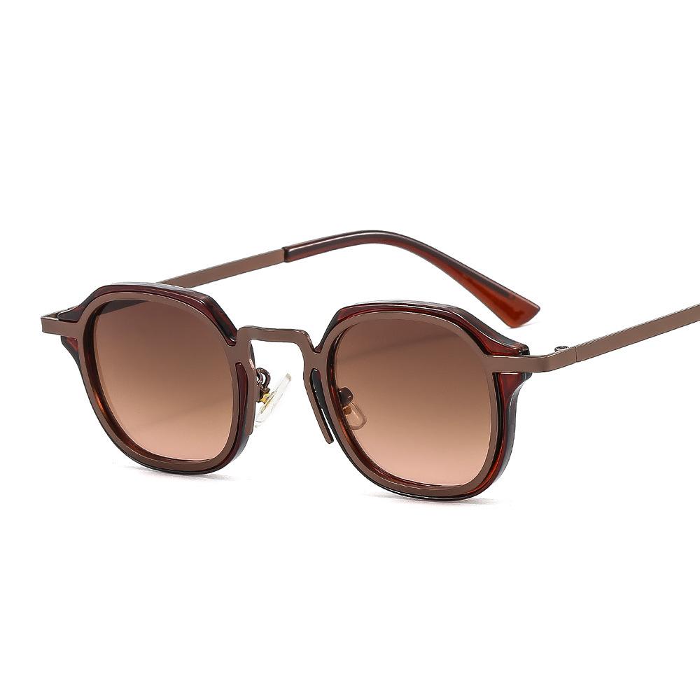 Metal Harbor Style Square Sunglasses P Glasses Punk Full Frame British Retro Sunglasses