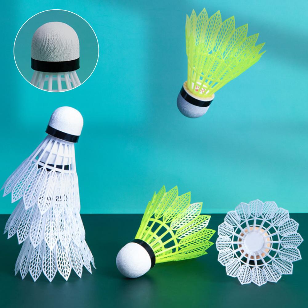 

3/6/12PCS Bionic Plastic Badminton Nylon Batter-resistant Outside Inside Entertainment Wind-pro M7J9