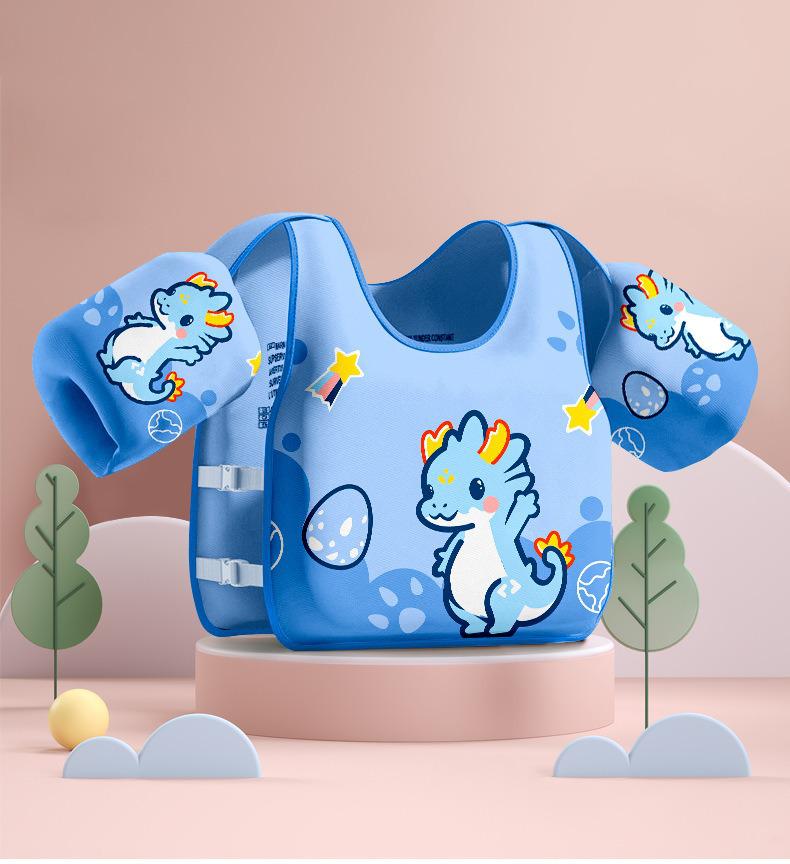 Xiaolü Children's Inflatable-Free Life Vest with Floating Sleeves & Armbands - For Boys & Girls
