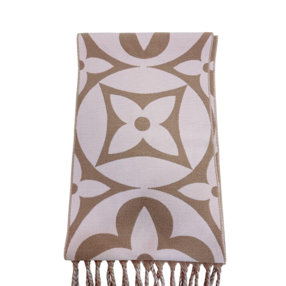 LOUIS VUITTON M79213 wool Scarf LV Medallion Scarf beige wool Used