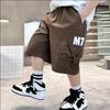 Summer Children's Cargo Shorts with Side Pocket for Boy Casual Knee Length Capris Kids Short Pants  Boys' Shorts