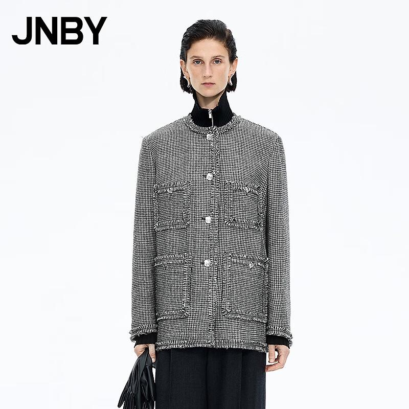 

JNBY 2025 Winter Houndstooth Wool Straight Fit Jacket XS