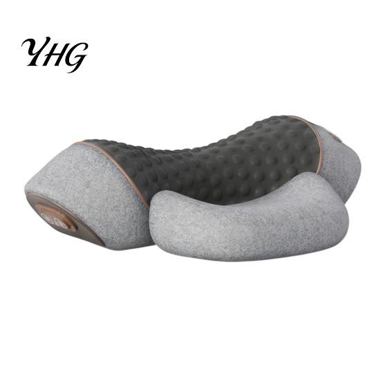 Portable Neck Relaxation Device Electric Massager Pillow, 3-in-1 Cervical Massage Heat Vibration And Lift Ergonomic Shoulder Relief Pillow Function,