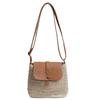 Straw Splicing Bag Women's 2025 Summer New Simple Shoulder Bag Fashion Popular Messenger Bag Versatile Small Square Bag