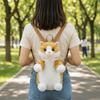 Fluffy Simulated Puppet Daypack Soft Stuffed Animals Plush School Bag  Travel Storage