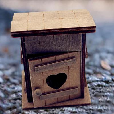 Miniature Outdoor Chicken Coop for Dollhouse Wooden House Ornament Decoration