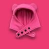 Breathable Head Cover with Button for Outdoor Sports Adjustable Hat with Horn Moisture Wicking Hat for Outdoor Activity