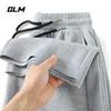 GLM Men's Loose Fit Wide Leg Straight Sweatpants