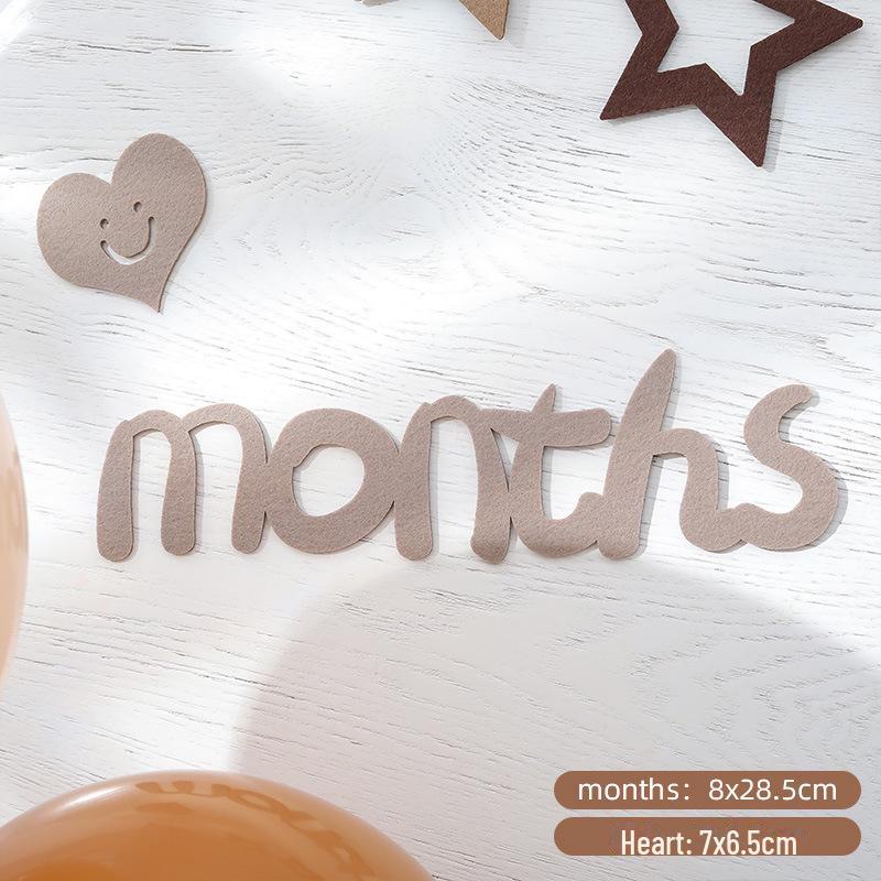 Minimalist Baby Photo Props for Milestones: Newborn, 100 Days, and First Birthday