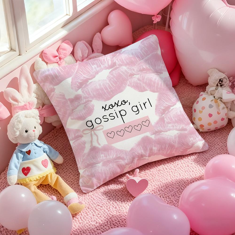 G-Gossip Girl-S Youth Cushion Cover Pattern Printed Pillowcase for Living Room Sofa Cushion Cover & Bedroom Decor