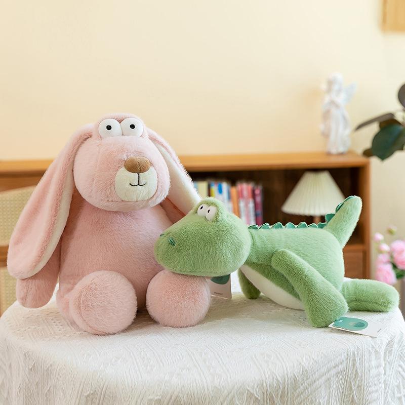 Just Look At You Elephant Plush Toys Girls Office Rabbit Sleeping on The Pillow Children Crocodile Doll Fox Leaning on The Pillow