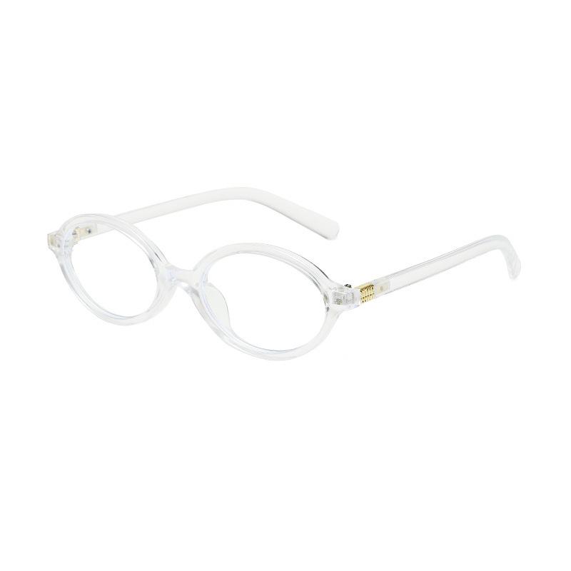 2024 Xiaohongshu Retro Oval Nerd Glasses with Anti-Blue Light in a Simple, High-End Style