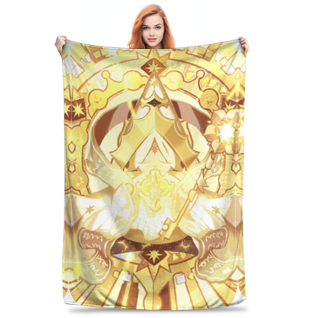 Apple Candy Cookie Run Kingdom Blankets  Flannel Vintage Soft Throw Blanket for Bed Sofa Textile Decor