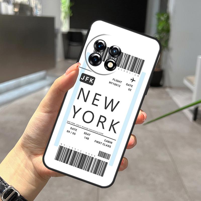 New York City Fodral för OnePlus Nord CE 5 2 3 4 Lite N20 N30 OnePlus 15 R 10T 12R 13R 13 12 11 10 Pro Skydd