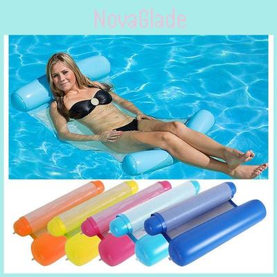 Rede de Água Flutuante Inflável de Luxo Para Relaxamento e Diversão Máximos na Piscina