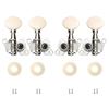 Classical Style Ukulele Tuning Pegs Machine Heads Replacement 2L + 2R Tuners with Mouting Screws Easy To Install