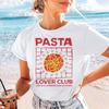 Pasta Enthusiast Fashion Women's T-Shirt Printed Summer Short Sleeved Top Regular Summer Versatile Women's Casual Popular T-Shir