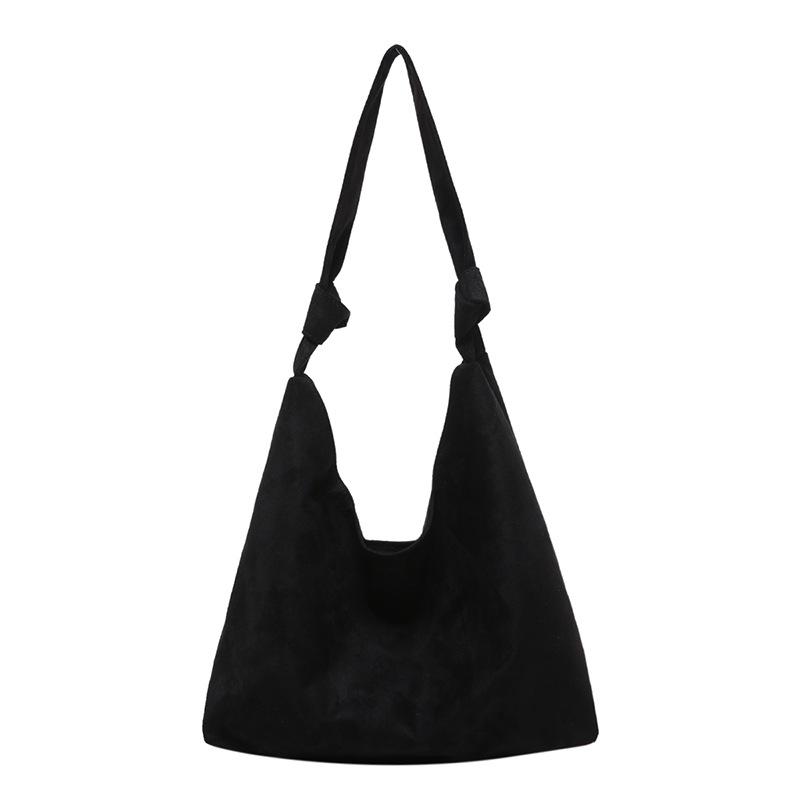 Suede Underarm Bag Women's 2025 New Retro Student Class Tote Bag Large Capacity Versatile Shoulder Bag