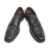 Vintage 1970s Florsheim Imperial Kenmoor Long Wingtip Dress Shoes Black 11A 27.0-28.5(USED)