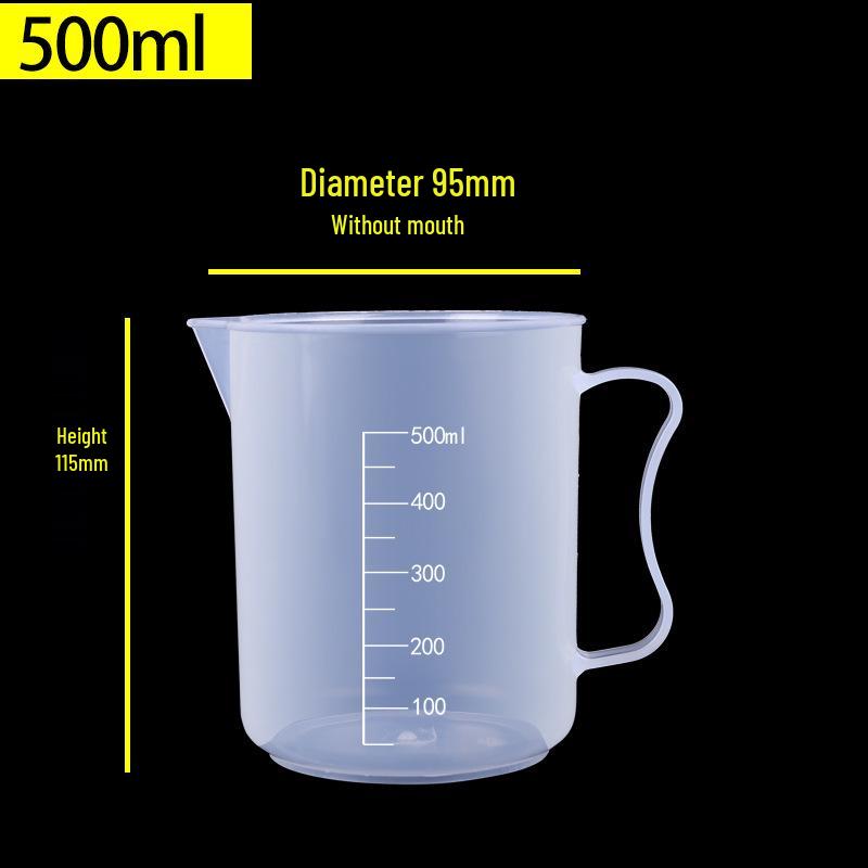Food-Grade Thickened Plastic Measuring Cup with Scale for Milk Tea and Baking