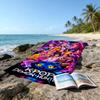 Ultra-Soft Beach Towel with KPop Demon Hunters Theme,Ideal for Pool - Camping, Diving - Perfect Travel Essential, Vibrant Beach Towel.