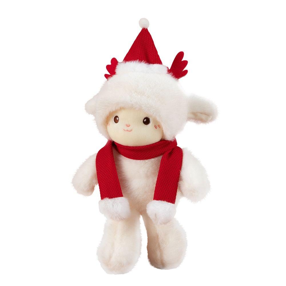 Fluffy Little Sheep Doll Simulation Appease Doll Pillow Christmas Sheep Plush Toy  Home Decor