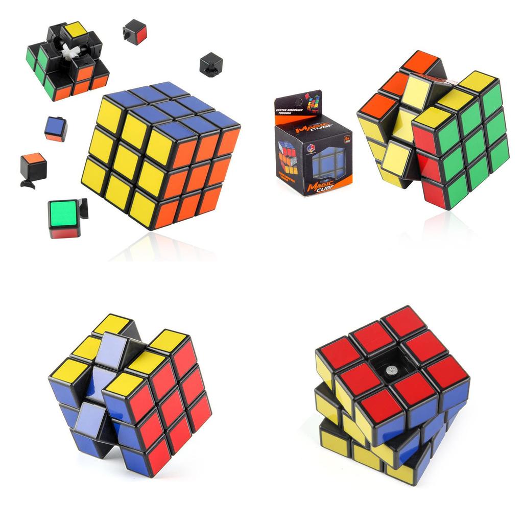 B168-15 Brightly Colored Educational Magic Cube Toy For Kids With Smooth Turning Design