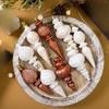 Retro Christmas Ball for Tree and Window Hanging DIY Ornament Holiday Decor Plastic 15/17cm Black Festive Decoration